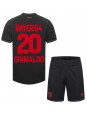 Bayer Leverkusen Alejandro Grimaldo #20 Domácí dres pro děti 2023-24 Krátký Rukáv (+ trenýrky)